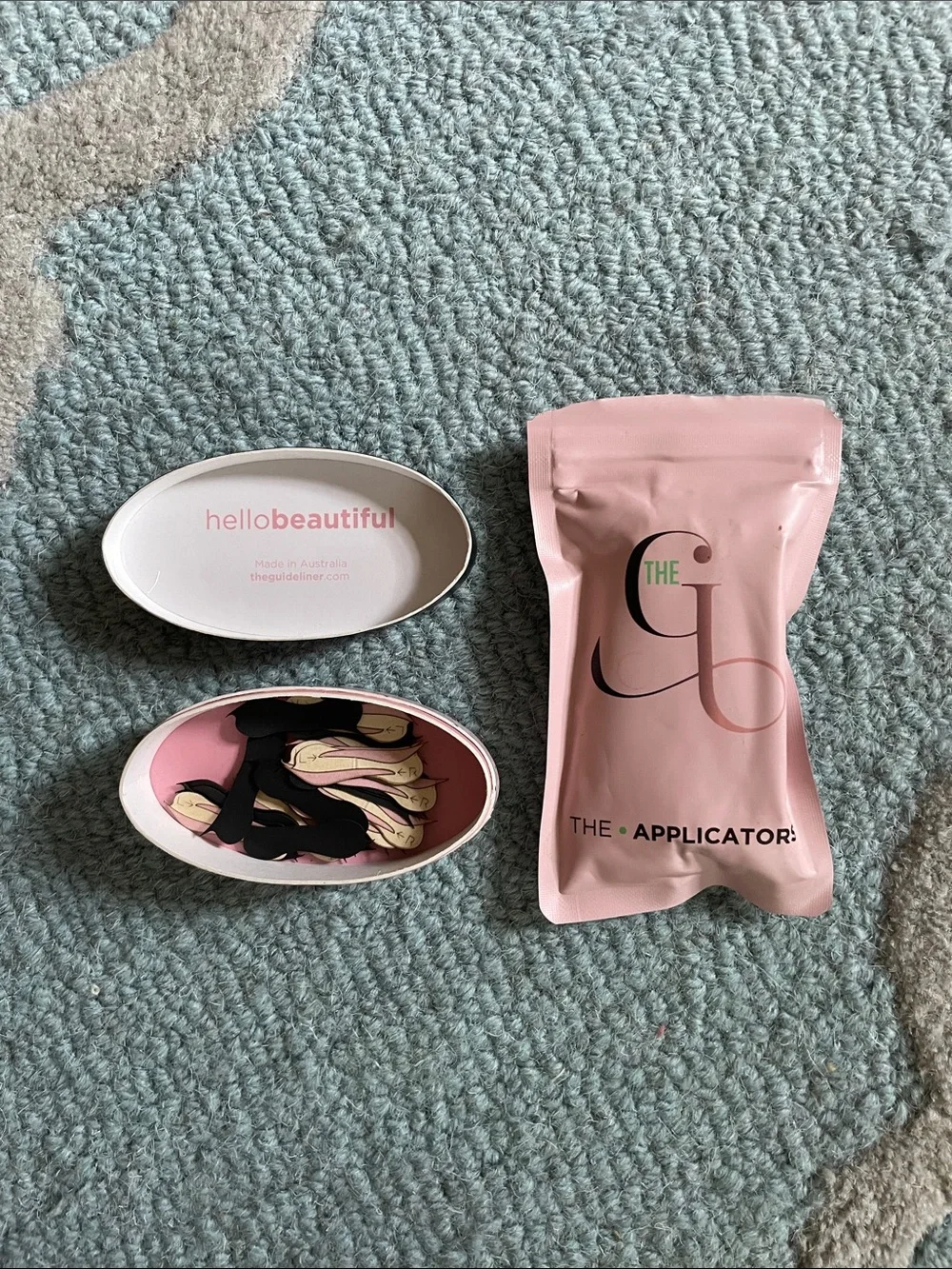 Guideliner Try Me Kit Temporary Tattoo Winged Eyeliner Application